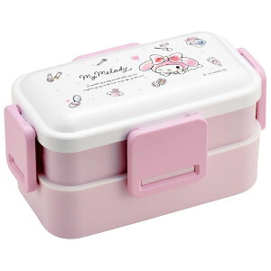 スケーター Skater 弁当箱 2段 600ml 女性用 抗菌 ふんわり盛れる ドーム型フタ 日本製 サンリオ マイメロディ 水彩コスメ PFLW4AG