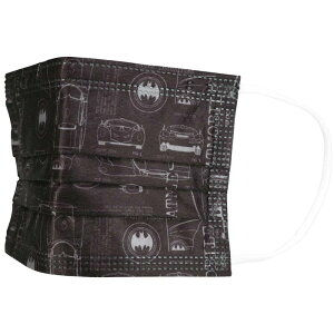 スケーター 不織布プリーツマスク バットマン 10枚入 MSKP4 ふつうサイズ 大人用 キャラクター BATMAN エンブレム プリーツマスク 不織布マスク 花粉対策 風邪 ホコリ