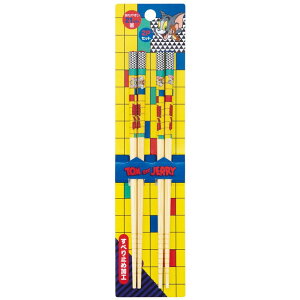 スケーター 竹箸 2膳セット 21cm トムとジェリー トムジェリ キャラクター 子供箸 ANT4W すべり止め加工 こども用 子ども用 幼稚園 保育園