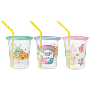 �X�P�[�^�[ Skater �X�g���[�t�� �^���u���[ 3�Z�b�g 320ml ���{�� Care Bears �P�A�x�A SIH3ST-A
