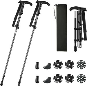 �g���b�L���O�|�[�� 5�i�L�k�� ���y�� �R���p�N�g �i�L�k�� �܂肽���� 2�{�Z�b�g I�� T���^ �g���b�L���O�X�e�b�L �A���~�� �o�R�X�g�b�N �E�H�[�L���O�|�[�� ���������\ ��270g ���Ԍ� �R