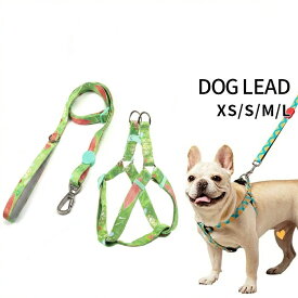 リード 犬 フレンチブルドッグ 長さ調整可能 超小型犬 小型犬 中型犬 大型犬 ワンちゃん おしゃれ かわいい 柄 定番 丈夫 カラフル フレブル パグ ペット用 軽量 お出かけ お散歩 100-150cm スイカ柄