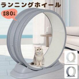 キャットホイール トレッドミル ローラー 静音 低騒音 猫用 ランニングホイール ランニングマシン 80cm 2色 ホイールランナー ペット ホイール 自走式 回し車 ルームランナー 爪とぎ 運動不足 ダイエット キャットホイール