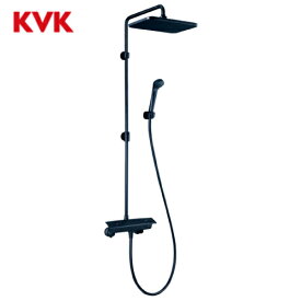オーバーヘッドシャワー付サーモ(角型) マットブラック KVK [KF3060MB] 水栓金具