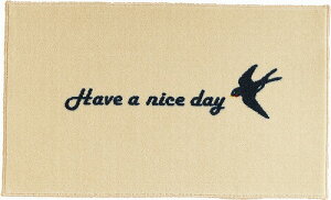 �yLINE�N�[�|���z�z���z�}�b�g kahouHAVEANICEDAYivory [CD00001] 45 × 70 cm �N���[���e�b�N�X ���[�J�[����