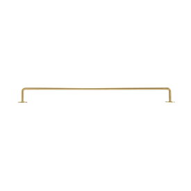 真鍮 タオルバー(PRiME FiELDシリーズ)SHORTタイプ 台座丸形 金色450タイプ アンティーク ブラス 雑貨 [640100] ゴーリキアイランド
