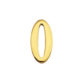真鍮 切り文字(30サイズ)数字 ブラスナンバー 金色 30mm 「0」 アンティーク ブラス 雑貨 [820140] ゴーリキアイランド