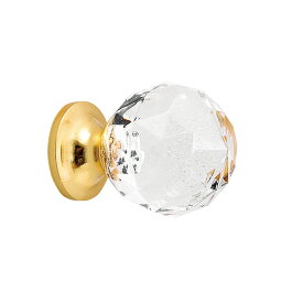真鍮 アクリルツマミ 球状(多面) M アンティーク ブラス 雑貨 [620761] ゴーリキアイランド