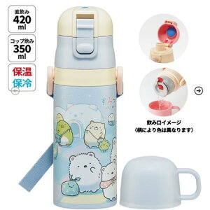 �y�ő�3���~�N�[�|���z�z����27��09:59�܂Łz�q���p2WAY�{�g�� �R�b�v�������� 350ml/420ml ���݂��R���炵 ���낭�܂̂ӂ邳�� �X�P�[�^�[ Skater [4973307691706] SKDC3
