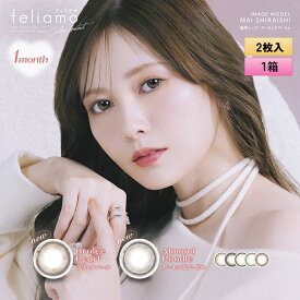 【メール便送料無料】PIA feliamo フェリアモ ワンマンス 2枚入 1箱 度あり・度なし 【白石麻衣イメージモデル】＜1month／1ヶ月タイプ／カラコン／1マンス／マンスリー＞