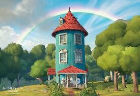 【日本製】ビバリー 80ピース ジグソーパズル にじとムーミンやしき（26×38cm）80-041