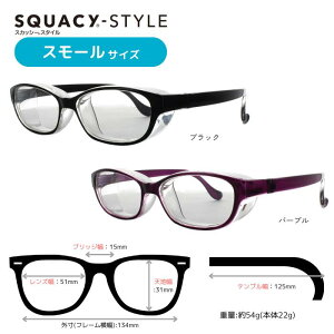 スカッシースタイル スモールサイズ【花粉対策 メガネ】【送料無料】 花粉メガネ 花粉グラス 花粉 ゴーグル 花粉症 めがね 眼鏡 花粉防止 くもりにくい くもり止め 花粉対策 ウイルス対策