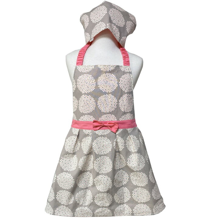 こどもエプロン 子供エプロン 可愛い 三角巾 セット エプロン 子どもエプロン 子供用 前掛け 130 140cmサイズ 料理