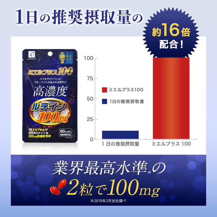 楽天市場】ミエルプラス100 1袋 60粒☆お一人様2点まで☆【最高金賞 