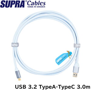 SUPRA X[v USBP[u USB3.2 TypeA-TypeC ő10Gbps ő60W(3A) iSUPER HIGH SPEED nC] 24bitHDI[fBI0.5m/1.0m/2.0m/3.0mSAEC TGN}R[X