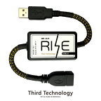 RISE USB AA-01 ノイズフィルター カーオーディオアクセサリー USBにさすだけ ノイズ除去 加速 ECU安定 トル 向上 音質アップ カーナビ 充電 シガーソケット ノイズ対策 usb Third-Technology サードテクノロジー basis BT/BT+ energybox エナジーボックス