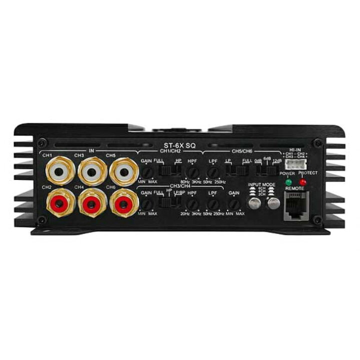 楽天市場】ST-6XSQ ZAPCO ザプコ 100W×6ch パワーアンプ AB級アンプ 