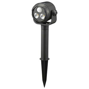 �I�[���d�@ LED�K�[�f�����C�g �y�ɂ����Ďg���Z���T�[���C�g �l���Z���T�[ �X�e�B�b�N�^ �d�r�� �����F LS-B300GS-2 06-4102 OHM