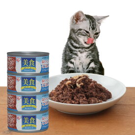 アイリスオーヤマ 美食メニューおいしいごはんツナ＆しらす入り 猫用 170g×4個 CB-170F×4