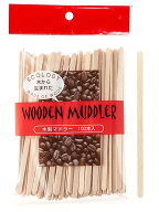 ストリックスデザイン マドラー 使い捨て 木製 100本 14cm 白樺 チャック付き内袋付き コーヒー 紅茶 業…