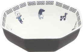 アルタ Artha おまち堂 ハチカクバチ 唐子 チャーハン皿 本格的な町中華 600g 食洗器対応 電子レンジ対応 磁器 青 AR0604270