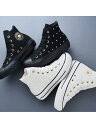 【SALE／20%OFF】【CONVERSE 公式】ALL STAR PLTS HEARTSTUDS HI/【コンバース 公式】オールスター　PLTS　ハートスタッズ　HI　厚底　ハイカット CONVERSE コンバース シューズ・靴 スニーカー ブラック ホワイト【RBA_E】【送料無料】[Rakuten Fashion]