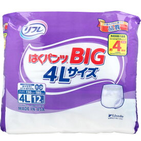 ◆リフレ はくパンツ BIG 4Lサイズ 12枚入