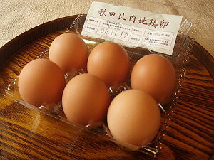 高原比内地鶏の卵【6個】