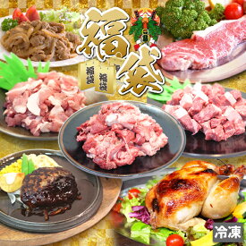 送料無料 5000円！福袋 牛肉 豚肉 ステーキ ハンバーグ ソーセージ ローストチキン ハンバーグ サイコロステーキ 生姜焼き 小間肉 バーベキュー BBQ ギフト お中元 お歳暮 ご贈答 贈答 父の日 母の日 お取り寄せ グルメ 冷凍