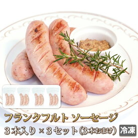 送料無料 でかでか フランクフルト ソーセージ 3セット+おまけ1セット 豚肉 あらびき ポトフ おつまみ バーベキュー BBQ 焼き肉 焼肉 鍋 惣菜 ギフトお中元 お歳暮 贈答 冷凍