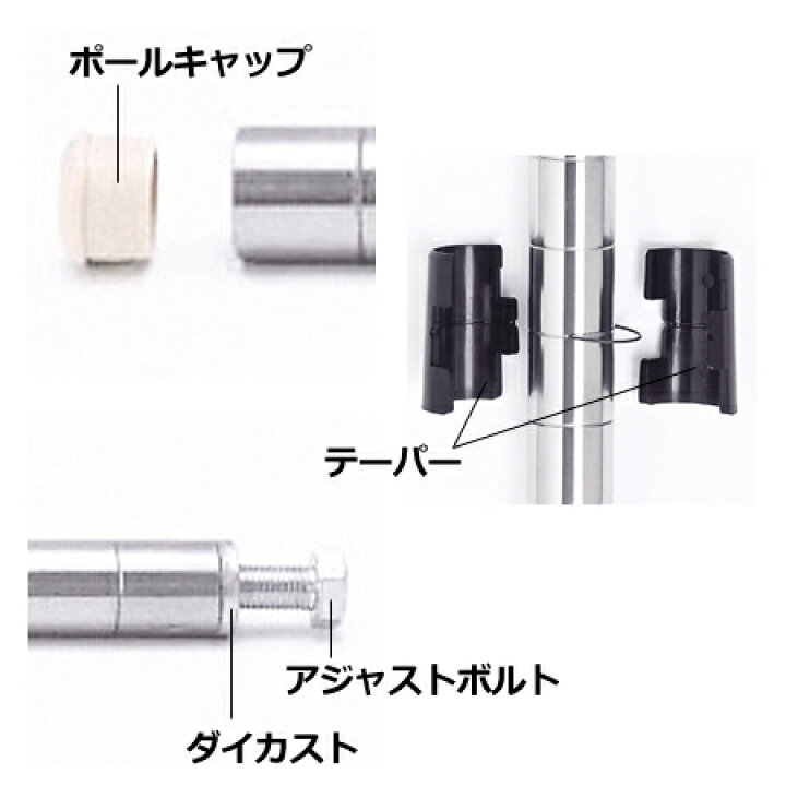 楽天市場】サイドアップキャニオンシェルフ逆さ付（PECR） W1520×D610 
