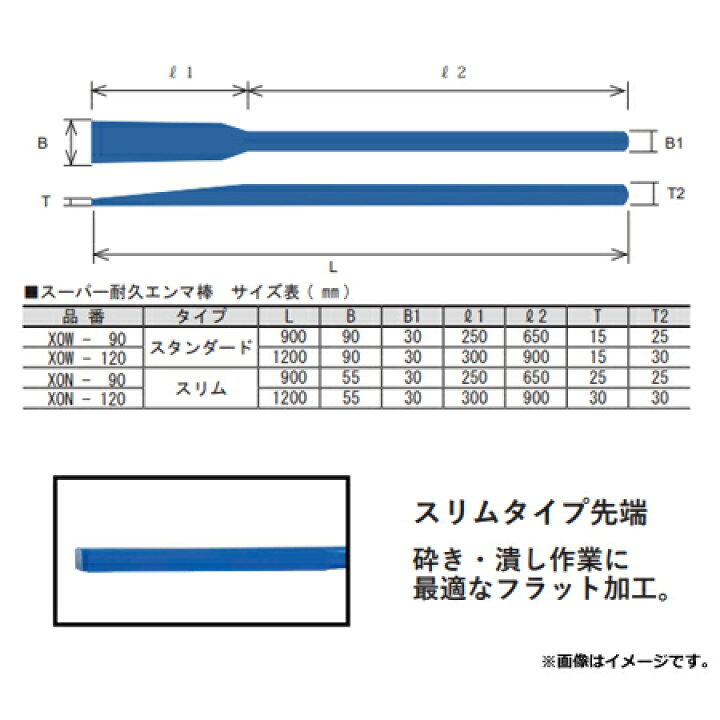 楽天市場】長谷川化学工業 スーパー耐久 エンマ棒 スリム 長さ1200mm 