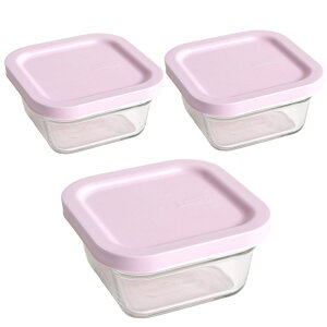 グラスロック イージーオープン スクエア 耐熱容器 ガラス容器 400ml Glasslock OCST-040E 【 保存容器 ガラス 耐久 冷蔵 冷凍 食品保存容器 四角 オーブン調理 電子レンジ対応 食洗機対応 】