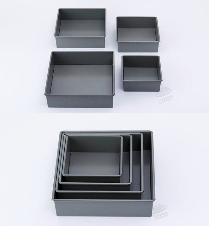 楽天市場】ベイクウェアー ケーキ型 角型 デコレーション 底取型 15cm 
