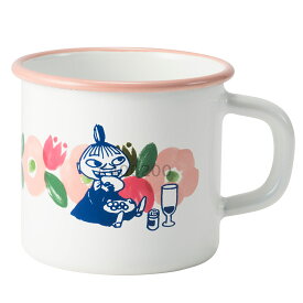 ムーミン フラワーガーデン ホーロー マグ 270ml 7cm 富士ホーロー 【 琺瑯 ほうろう 食器 直火 オーブン調理 アウトドア キャラクター グッズ 】