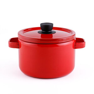 富士ホーロー ディープキャセロール ホーロー 22cm 5.6L IH対応 ソリッド 【 IH 200V 深鍋 ホーロー鍋 パスタ鍋 カレー鍋 調理器具 両手鍋 深型 琺瑯鍋 寸胴鍋 低温調理器 鍋 直火 】