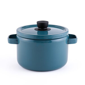 10/24-26エントリーでP5倍 富士ホーロー ディープキャセロール ホーロー 22cm 5.6L IH対応 ソリッド 【 IH 200V 深鍋 ホーロー鍋 パスタ鍋 カレー鍋 調理器具 両手鍋 深型 琺瑯鍋 寸胴鍋 低温調理器