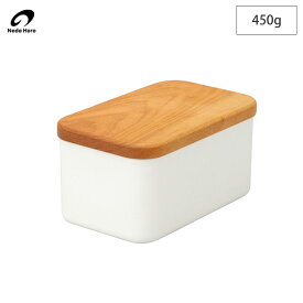 野田琺瑯 バターケース 450g BT-450 木製蓋【 ホーロー 琺瑯 ほうろう 保存容器 ホーロー容器 バター 業務用 保存 収納 容器 日本製 キッチン用品 】