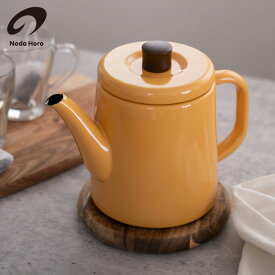 野田琺瑯 ポトル 1.5L ガス火 IH対応 【 ホーロー やかん ケトル 直火 IH200V対応 琺瑯 ホーローケトル ポット シンプル 調理器具 日本製 】