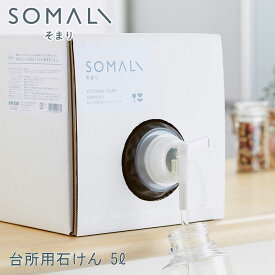 4/24-27 最大100％ポイントバック SOMALI そまり 台所用石けん 詰替用 5L 木村石鹸【詰め替え/台所用洗剤/台所用せっけん/食器/洗剤/食器用洗剤/食器洗剤/石けん/純石鹸/敏感肌/台所/キッチン/エコ洗剤/掃除用品/日本製/送料込み/送料無料/あす楽】