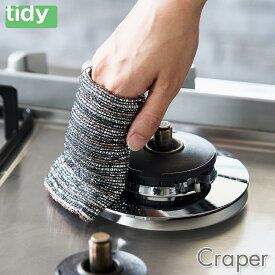 ティディ クレーパー tidy Craper アッシュコンセプト テラモト 送料無料 メール便 【 ダスター スポンジ たわし コンロ周り フライパン シンク 掃除 】