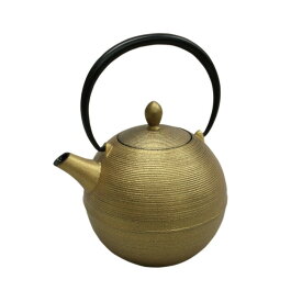 岩鋳 日の丸 鉄急須 金銀 600ml 茶こし付き 藍花 南部鉄器【 南部鉄 急須 茶道具 茶漉し 内面ホーロー加工 日本製 】