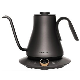 SS期間中 エントリーでP5倍 エペイオス 電気 ドリップケトル 温度調節 保温機能付き 900ml EPEIOS EPCP001 【 電気ケトル 細口 保温 コーヒーケトル 電気 ステンレス 断熱構造 コーヒードリップ ケトル キッチン家電 】