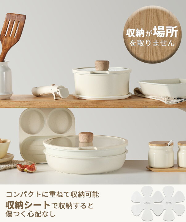 楽天市場】＼☆2700円クーポン☆／CAROTE カローテ フライパン セット 