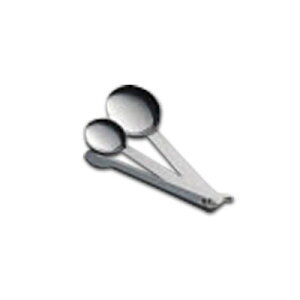 S印 計量スプーン2本組 すりきりヘラ付 No.174/料理 お菓子 水 粉 液体 計測 はかり ステンレス シンプル 定番 009005001