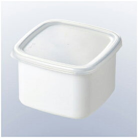 ホーロー容器 ホワイトシリーズ スクウェアM シール蓋付 WS-M／金属製キャニスター 食品の保存、保管容器 030710002
