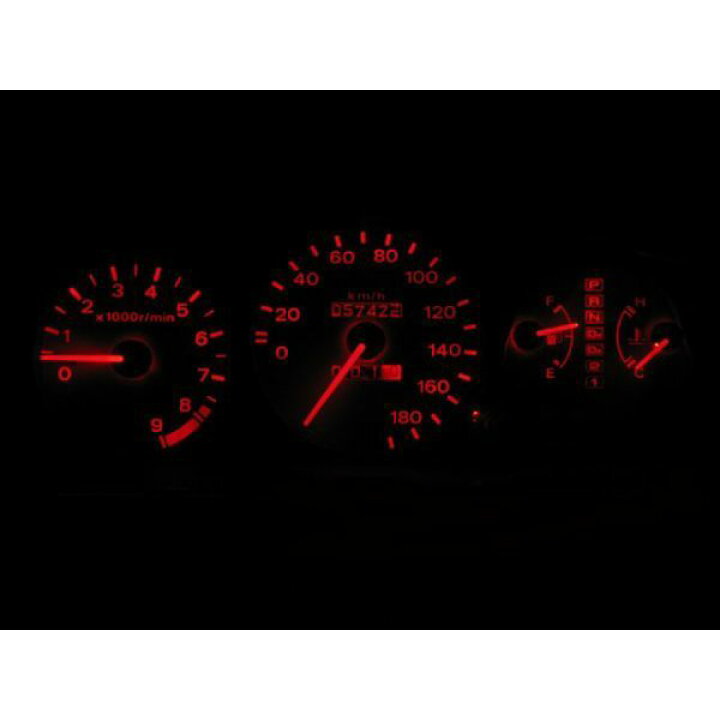 楽天市場】シビック EG6 LEDメーター照明セット！ホワイトメーター装着 