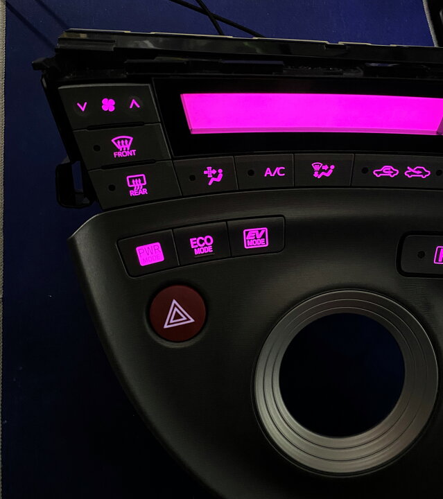 楽天市場】プリウス ZVW30 後期 LED打ち換え済み エアコン＆シフト 