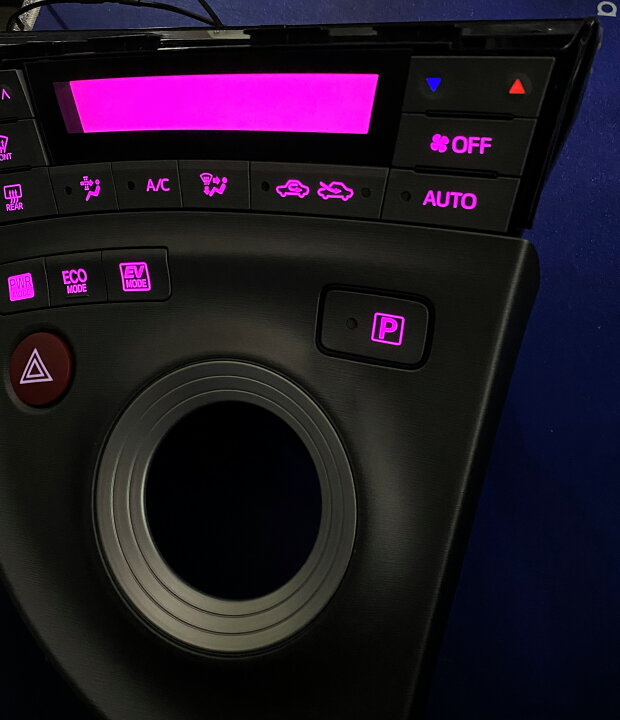 楽天市場】プリウス ZVW30 後期 LED打ち換え済み エアコン＆シフト  