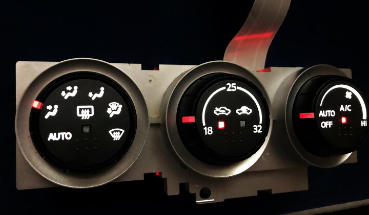 楽天市場】Z33 フェアレディZ 前期 LED打ち換え済み エアコンパネル 